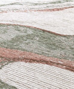 Alfombra de Mármol - Velura Verde Bosque/Rojo