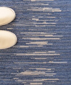 Alfombra Abstracta - Sapphire Ripple Azul Denim