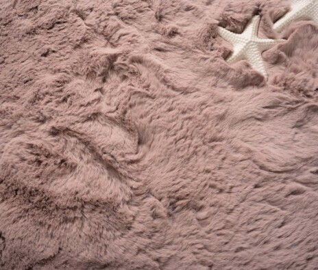 Alfombra cuadrada suave de pelo largo - Comfy Plus - Rosa - close up Alfombra cuadrada suave de pelo largo - Comfy Plus - Rosa - close up