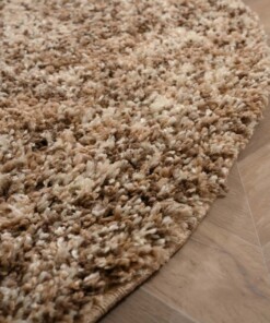 Alfombra pelo largo redonda - Blend beige - close up, thumbnail