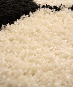 Alfombra fútbol redonda - Sports crema/negro - close up, thumbnail Alfombra fútbol redonda - Sports crema/negro - close up, thumbnail