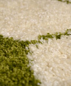 Alfombra fútbol redonda - Sports crema/verde - close up, thumbnail