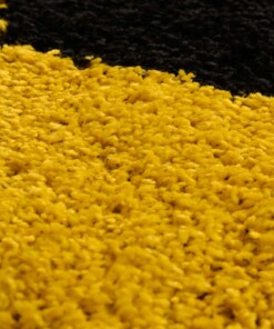 Alfombra fútbol redonda - Sports amarillo/negro - close up, thumbnail