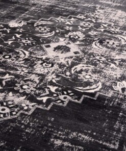 Alfombra lavable - Leona negro - close up, thumbnail