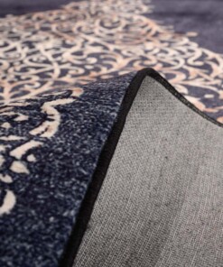 Alfombra lavable - Silas antracita - close up, thumbnail