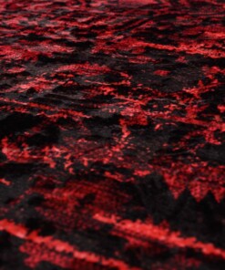 Alfombra lavable - Luca rojo - close up, thumbnail
