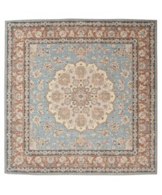 Alfombra exterior vintage cuadrada​ - Valenca Nova azul claro/beige - overzicht, thumbnail
