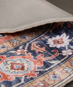 Alfombra exterior vintage ovalada​ - Valenca Fino verde/azul