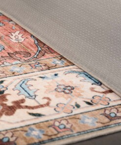 Alfombra exterior vintage cuadrada​ - Valenca Fino verde/rojo