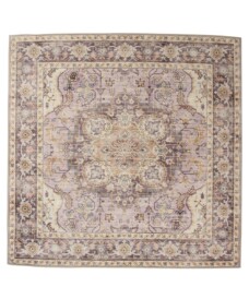 Alfombra exterior vintage cuadrada​ - Valenca Fino morado/rosa - overzicht, thumbnail