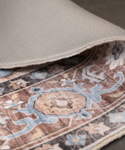 Alfombra exterior vintage ovalada​ - Valenca Fino azul claro