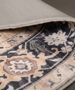 Alfombra exterior vintage ovalada​ - Valenca Fino beige/verde