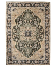 Alfombra exterior vintage​ - Valenca Fino beige/verde - overzicht, thumbnail