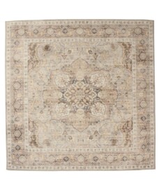 Alfombra exterior vintage cuadrada​ - Valenca Fino gris claro/beige - overzicht, thumbnail
