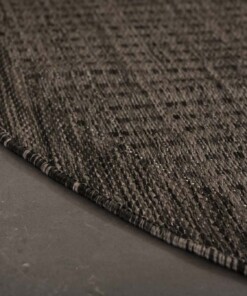 Alfombra exterior redonda - Coastal negro - close up, thumbnail Alfombra exterior redonda - Coastal negro - close up, thumbnail