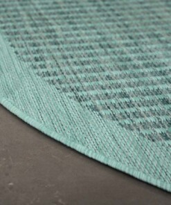Alfombra exterior redonda - Coastal azul - close up, thumbnail