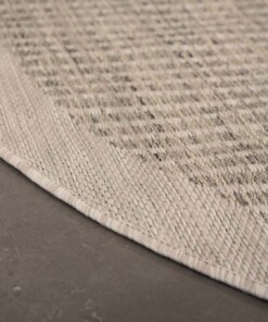 Alfombra exterior redonda - Coastal gris - close up, thumbnail
