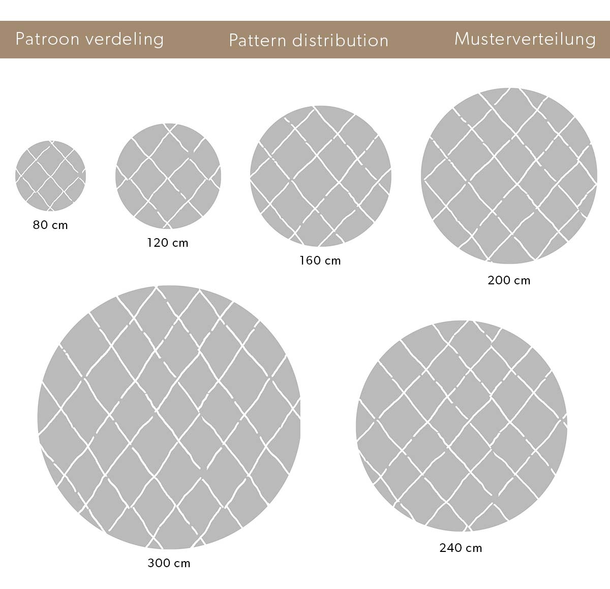 Alfombra redonda a rombos de pelo largo Artisan - Blanco/Negro Alfombra redonda a rombos de pelo largo Artisan - Blanco/Negro