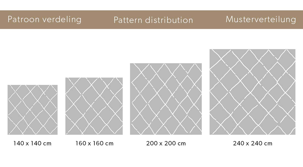 Alfombra cuadrada a rombos de pelo largo Artisan - Gris/Blanco Alfombra cuadrada a rombos de pelo largo Artisan - Gris/Blanco