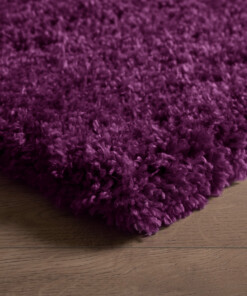 Alfombra de pelo largo - Cozy Shaggy - Morada - close up, thumbnail