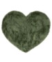Alfombra suave con corazones - Fluffy Verde oliva - overzicht, thumbnail