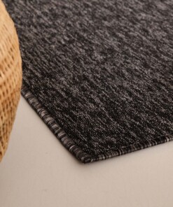 Alfombra buclé cuadrada Lush - Antracita