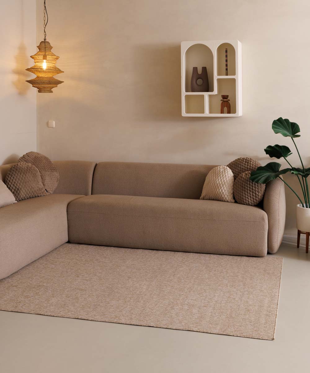 Alfombra buclé Lush - Beige - sfeer Alfombra buclé Lush - Beige - sfeer