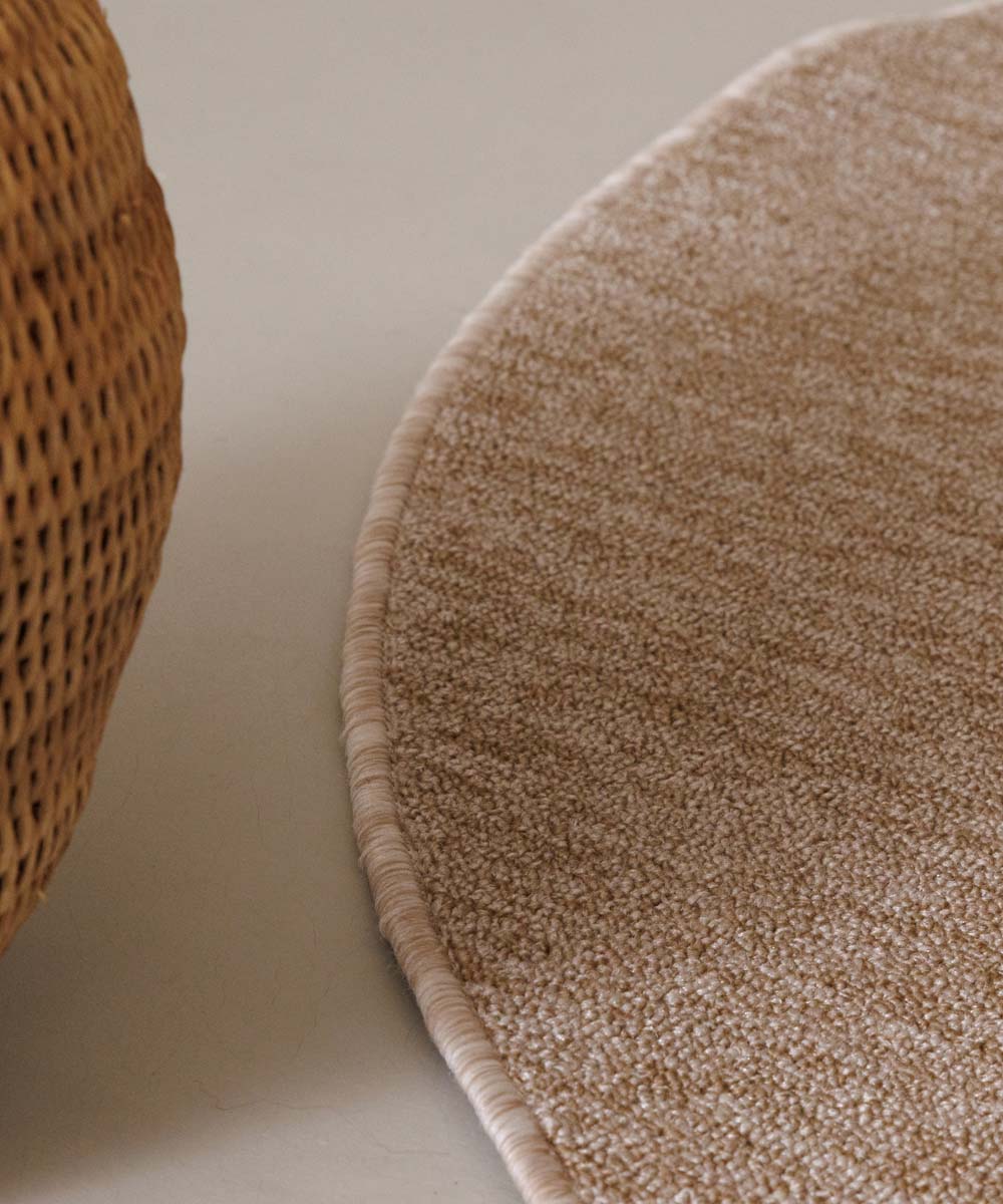 Alfombra buclé redonda Lush - Beige Alfombra buclé redonda Lush - Beige