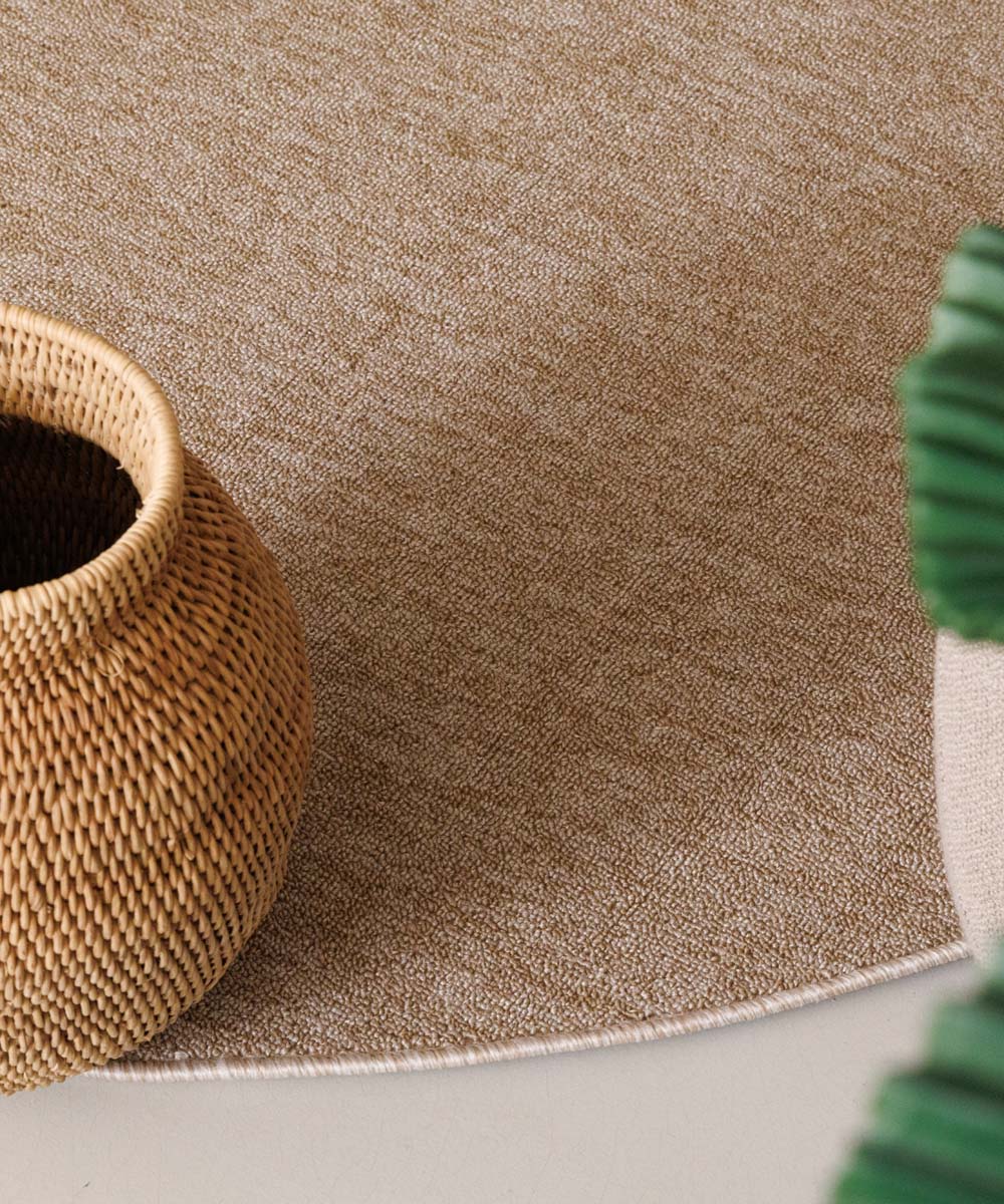 Alfombra buclé redonda Lush - Beige Alfombra buclé redonda Lush - Beige