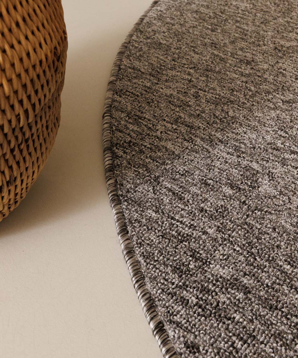 Alfombra buclé redonda Lush - Gris Alfombra buclé redonda Lush - Gris