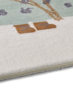 Alfombra infantil dinosaurios - Animigo No.2 crema/multicolor - close up, thumbnail