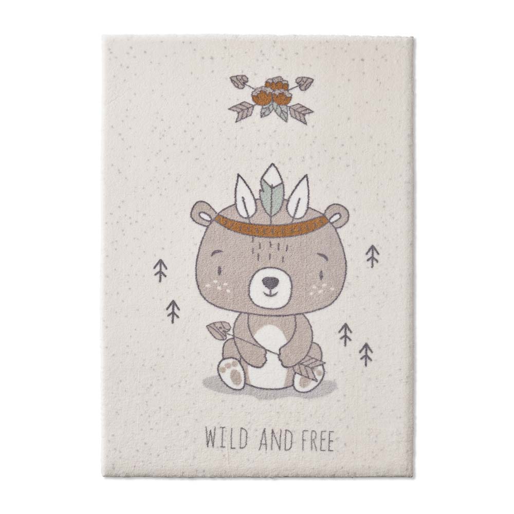 Alfombra infantil oso - Animigo crema/multicolor - overzicht Alfombra infantil oso - Animigo crema/multicolor - overzicht