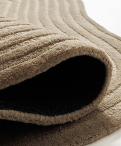 Alfombra de diseño orgánica - Balans Flow beige - close up, thumbnail