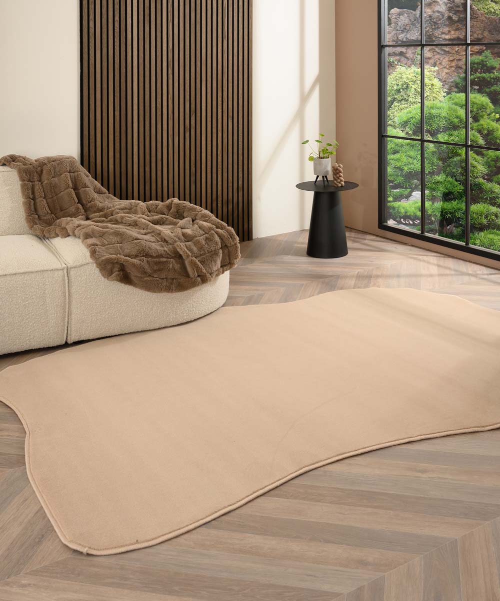 Alfombra de forma natural - Ease Flow Beige Alfombra de forma natural - Ease Flow Beige