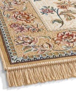 Alfombra pasillo oriental - Regal Helena beige/amarillo - close up, thumbnail