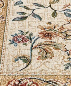 Alfombra pasillo oriental - Regal Helena beige/amarillo - close up, thumbnail