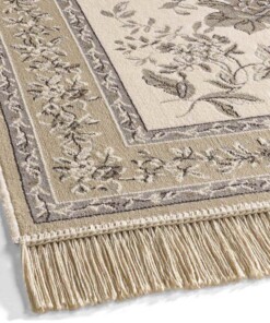 Alfombra oriental - Regal Flora beige - close up, thumbnail Alfombra oriental - Regal Flora beige - close up, thumbnail