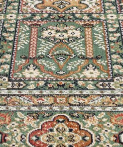 Alfombra oriental - Regal Silas verde - close up, thumbnail