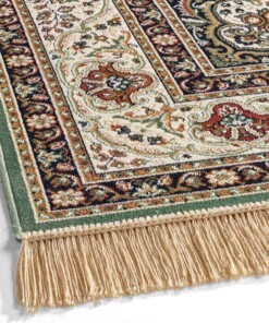 Alfombra persa - Regal Ariadne verde - close up, thumbnail