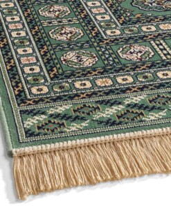 Alfombra oriental - Regal Leonor verde oscuro - close up, thumbnail