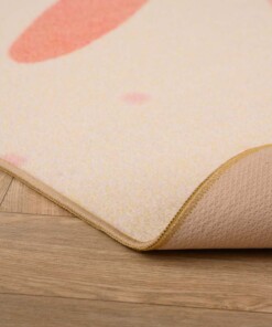 Alfombra infantil flor - Joy crema - close up, thumbnail Alfombra infantil flor - Joy crema - close up, thumbnail