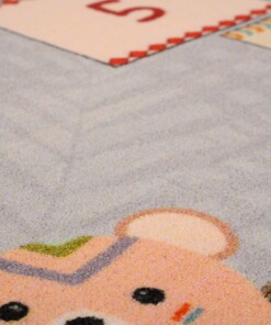 Alfombra infantil rayuela - Joy No.1 gris - close up, thumbnail