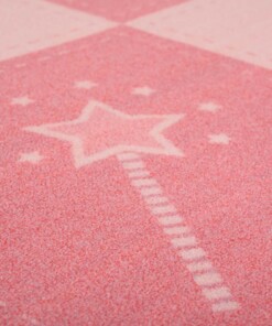 Alfombra infantil princesa - Joy rosa - close up, thumbnail