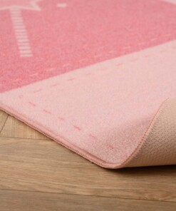Alfombra infantil princesa - Joy rosa - close up, thumbnail