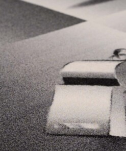 Alfombra infantil campo de fútbol - Joy gris - close up, thumbnail