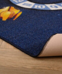 Alfombra infantil universo - Joy azul oscuro - close up, thumbnail