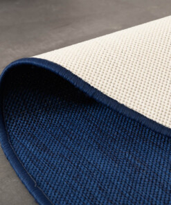 Alfombra de exterior redonda de color sólido - Flip Azul Oscuro - close up, thumbnail Alfombra de exterior redonda de color sólido - Flip Azul Oscuro - close up, thumbnail