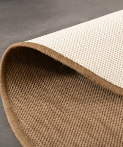 Alfombra de exterior redonda de color sólido - Flip Marrón claro - close up, thumbnail Alfombra de exterior redonda de color sólido - Flip Marrón claro - close up, thumbnail