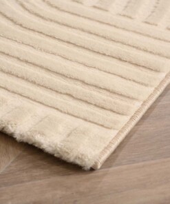 Alfombra escandinava - Serene Vidda crema - close up, thumbnail