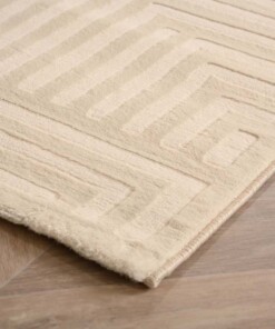 Alfombra pasillo escandinavo - Serene Voss crema - close up, thumbnail